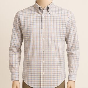Brooks Brothers Non‑Iron Plaid Button‑Down Shirt – Size L
